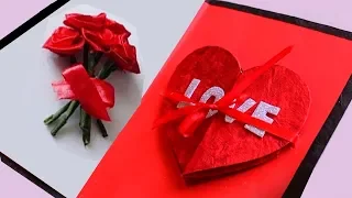 Simple & Easy handmade Valentine's day Craft || DIY || Special Valentine's Day Greeting Cards