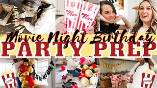 MOVIE NIGHT BIRTHDAY PARTY PREP | CLEAN AND DECORATE | MarieLove