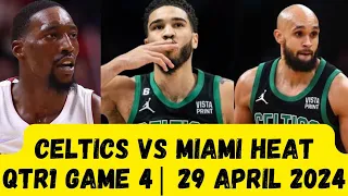 Boston Celtics vs Miami Heat game 4 qtr1 highlights| 29 april 2024 | NBA 2024 playoff