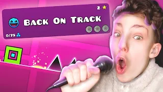 I RECREATED BACK ON TRACK With My VOICE! (Geometry Dash)