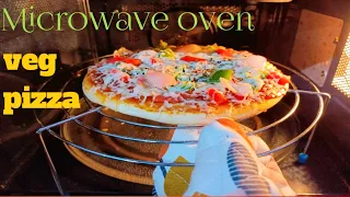 Readymade base Pizza Recipe in IFB microwave l veg. Pizza recipe in microwave oven l easy recipes.