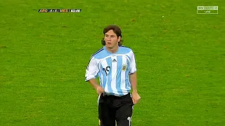 Lionel Messi vs Mexico World Cup 2006 English Commentary HD 1080i50