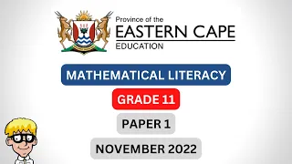 Maths Literacy Grade 11 Exam Paper