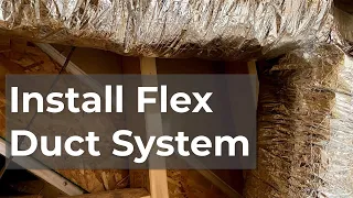 [Quick How-to] Install Flex Duct System, Easy DIY HVAC ductwork, realignment