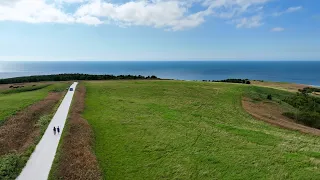 宗谷丘陵～白い道  4kドローン空撮