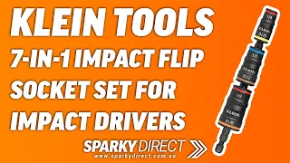 Klein Tools 32933 | 7-in-1 Impact Flip Socket Set for Impact Drivers