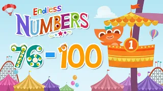 Endless Numbers - Learn to Count from 76 to 100 + Simple Addition in English | Originator Games