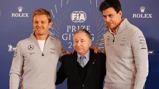 F1 - Nico Rosberg announced his retirement from racing at FIA Prize Giving