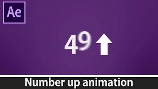 Number Up Animation Tutorial | After effect | Veryeasy