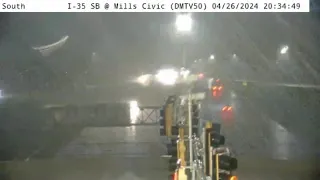 Traffic camera shows storm in West Des Moines