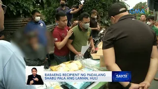 Babaeng recipient ng padalang shabu pala ang laman, huli | Saksi