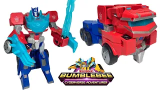 Transformers Roll and Change Optimus Prime! Cyberverse Adventures Dinobots Unite Huge Transformer!
