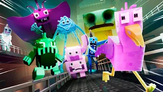 Garten of BanBan 3 - ALL NEW BOSSES VS OPILA BIRD (Minecraft Animation)