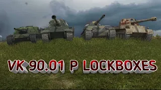 Opening of 5 Vk 90.01 P Lockboxes WoT Blitz