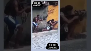 Traficantes Comando vermelho armados no Rio de Janeiro confrontos e tiros no morro