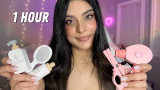 ASMR Wooden Pampering | Skincare, Makeup, Haircut + More Personal Attention (Layered Sounds)