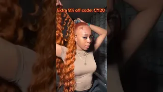 Ginger Hair Love!🧡Half Up Half Down Quick Weave Tutorial | 30Inch Curly Hair Review Ft.@UlaHair