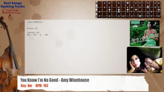 🎻 You Know I'm No Good - Amy Winehouse Bass Backing Track with chords and lyrics