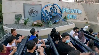 Jurassic World ride: Universal Studios Hollywood, California | Full ride POV | 2023