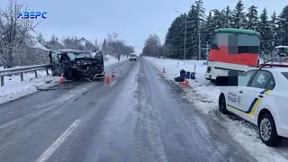 На Волині ДТП за участі пасажирського автобусу