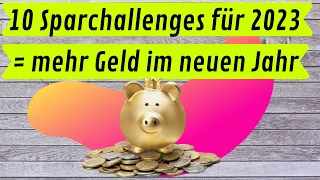 10 ungewöhnliche  Sparchallenges für 2023 = mehr Geld!💰🐷|| sparsam leben | Frugalismus | sparen