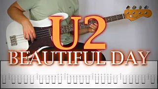 U2 - BEAUTIFUL DAY | Bass Cover Tutorial (FREE TAB)