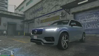 (GTA5) Volvo XC90 Rainy Driving Review