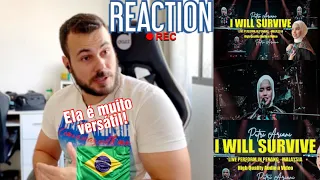 REACTION Putri Ariani - I Will Survive | GLORIA GAYNOR | COVER | LIVE PERFORM | 👏👏👏 | REACT | 🇧🇷#180