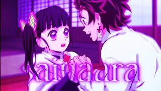 TANJIRO AND KANAO💝 | demon slayer | saiyaara | hindi song |