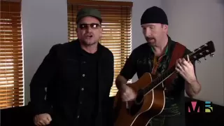 U2's Bono and The Edge sing Happy Birthday [HD - High Quality]