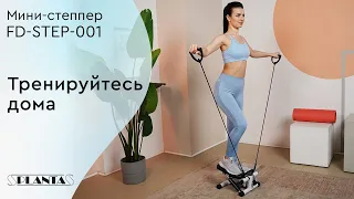 Тренажер мини-степпер с эспандерами PLANTA FD-STEP-001