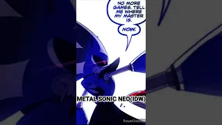 METAL SONIC NEO(IDW) VS METALLIX (SMBZ). #idwcomics #sonic #smbz #edit #sonicprime