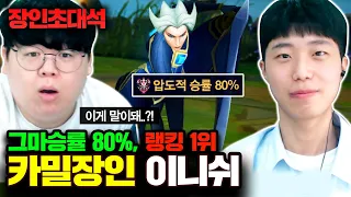 그랜드마스터 승률 80% 카밀 장인, 이니쉬 장인초대석 [테스터훈]