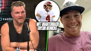 Taylor Heinicke Tells Pat McAfee About Path From XFL, Sleeping On Couches, To NFL Starter