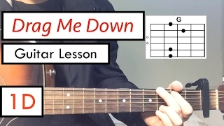 Drag Me Down - One Direction | Guitar Tutorial (Guitar Lesson) Chords