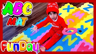 Alphabet Song | ABC MAT | Pretend Play finding Letters with Urvi and Apu - FunDay Kid