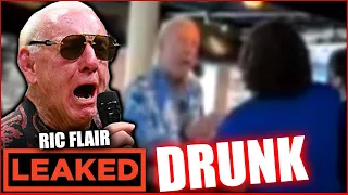 Ric Flair DRUNK Thrown out of a BAR !   ( NEW VIDEO Shows Fight )