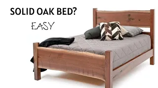 How I made a solid oak bed. Кровать из слэба и массива дуба.