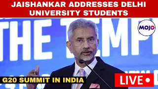 EAM S Jaishankar LIVE | G20 India | Jaishankar's Address In Hindu College, Delhi University