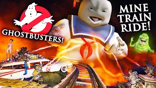 GHOSTBUSTERS!!! Mine Train Coaster & Dark Ride! POV [CC]