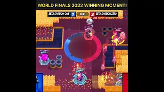 GRAND FINAL WINNING MOMENT | BRAWLSTARS WORLD FINALS 2022 WINNING MOMENT | ZETA  #shorts #brawlstars