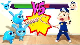 Police Officer vs Cunning Rabbits | Cartoon for Kids | Dolly and Friends 3D | Baby's Helper