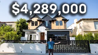 INSIDE a $4,289,000 UNIQUE NEW Modern Farmhouse in the HEART of Los Angeles!