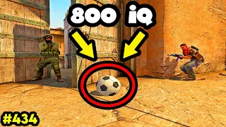 800 IQ BALL BAIT TRICKS! - CS:GO BEST ODDSHOTS #434