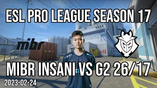 CSGO POV: MIBR insani vs G2 (26/17) @ nuke (2023-02-24)