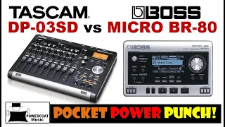 Tascam DP-03SD Digital Portastudio vs Boss MICRO BR BR-80