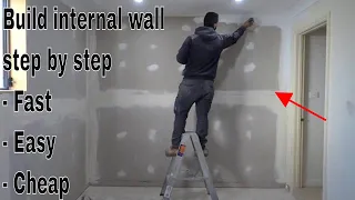 How to build an internal wall - steel stud / frame