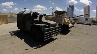 Armoured cars and M1 MBT at Battlefield Las Vegas