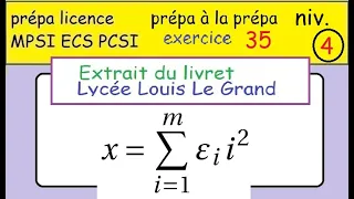 LLG Terminale-prépa à la MPSI -ex35 - Louis Le Grand -somme de carrés d'entiers -