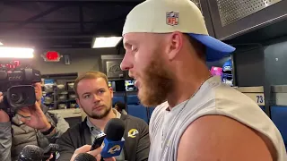 Rams WR Cooper Kupp on possibly catching passes from John Wolford against Cardinals